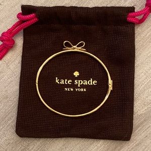 Kate Spade, bow bracelet. Like new. Bag included